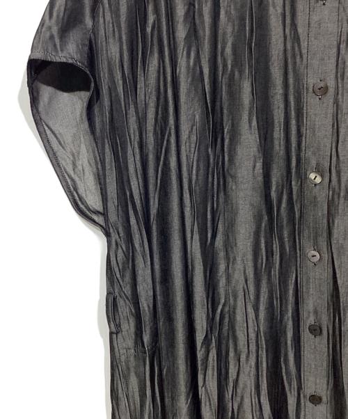 SPECCHIO（スペッチオ）SPECCHIO (スペッチオ) ギャザーノースリーブワンピース グレー サイズ:40の古着・服飾アイテム