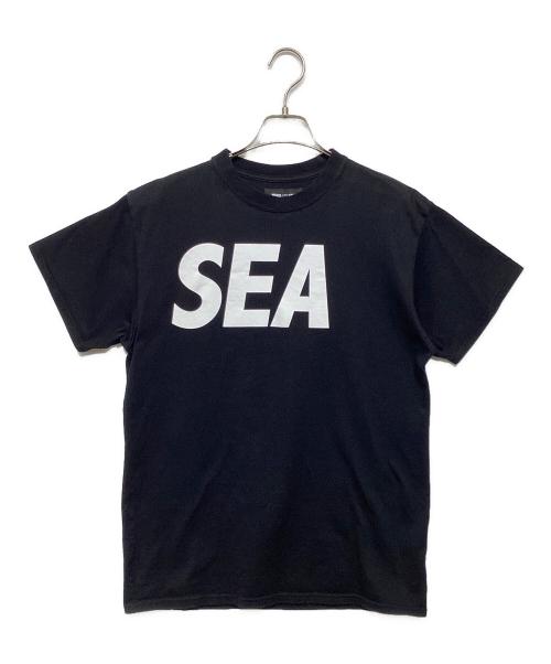 WIND AND SEA（ウィンダンシー）WIND AND SEA (ウィンダンシー) ブランドロゴクルーネックTシャツ ブラック サイズ:Mの古着・服飾アイテム