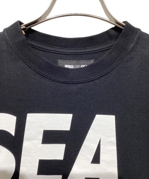 WIND AND SEA（ウィンダンシー）WIND AND SEA (ウィンダンシー) ブランドロゴクルーネックTシャツ ブラック サイズ:Mの古着・服飾アイテム