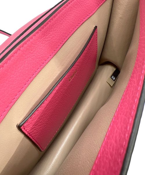 Chloe（クロエ）Chloe (クロエ) ALPHABETショルダーバッグ ショッキングピンクの古着・服飾アイテム