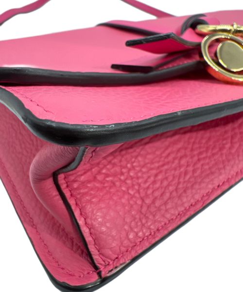 Chloe（クロエ）Chloe (クロエ) ALPHABETショルダーバッグ ショッキングピンクの古着・服飾アイテム