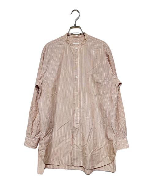 COMOLI（コモリ）COMOLI (コモリ) バンドカラーシャツ ピンク サイズ:2の古着・服飾アイテム