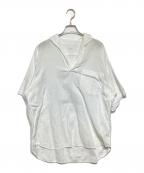 COMOLIコモリ）の古着「ベタシャン スキッパー半袖シャツ」｜ホワイト