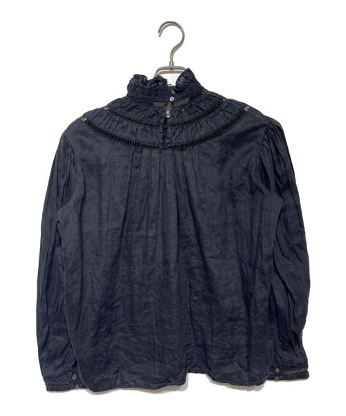 ISABEL MARANT（イザベルマラン）ISABEL MARANT (イザベルマラン) ハイネックブラウス ネイビー サイズ:36の古着・服飾アイテム