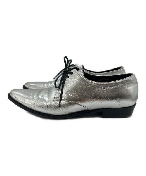 CELINE（セリーヌ）CELINE (セリーヌ) Jacno Lace Up Derby Shoes シルバー サイズ:37　１/2の古着・服飾アイテム