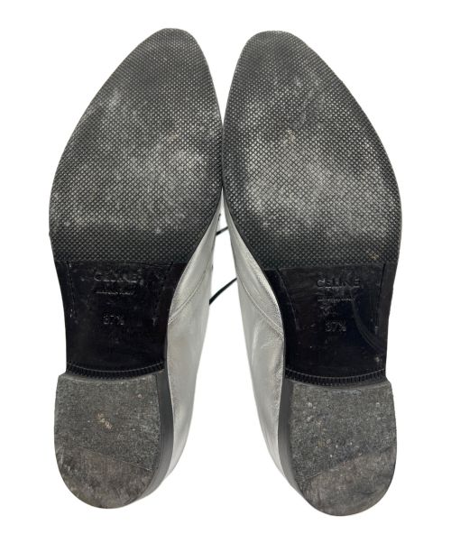 CELINE（セリーヌ）CELINE (セリーヌ) Jacno Lace Up Derby Shoes シルバー サイズ:37　１/2の古着・服飾アイテム