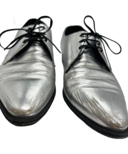 CELINE（セリーヌ）CELINE (セリーヌ) Jacno Lace Up Derby Shoes シルバー サイズ:37　１/2の古着・服飾アイテム