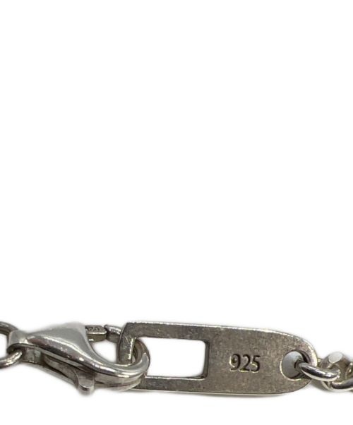 THE CRIMIE（ザ クライミー）THE CRIMIE (ザ クライミー) LETTER RIBBON CROSS ASYMMETRY SILVER NECKLESSの古着・服飾アイテム