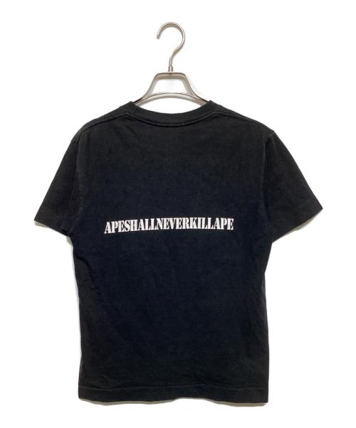 A BATHING APE（ア ベイシング エイプ）A BATHING APE (ア ベイシング エイプ) 90S PUBLIC ENEMY　プリントTee ブラック サイズ:Sの古着・服飾アイテム