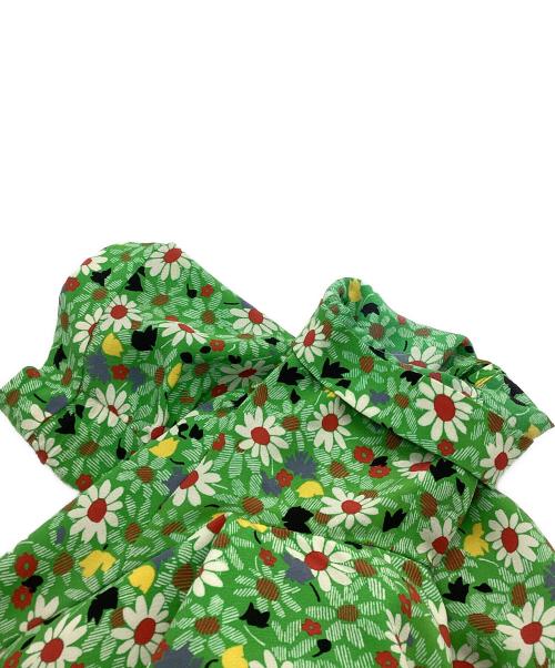 MIU MIU（ミュウミュウ）MIU MIU (ミュウミュウ) マロケインブラウス グリーン サイズ:42の古着・服飾アイテム