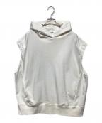 machattマチャット）の古着「ノースリーブパーカー」｜ホワイト