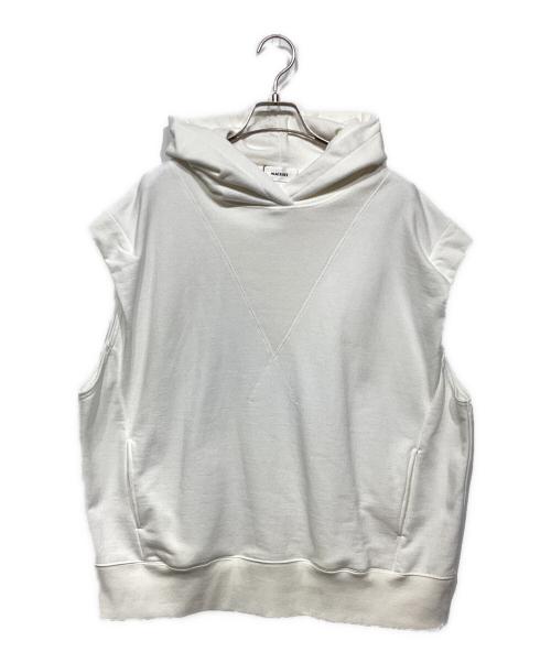 machatt（マチャット）machatt (マチャット) ノースリーブパーカー ホワイト サイズ:Freeの古着・服飾アイテム