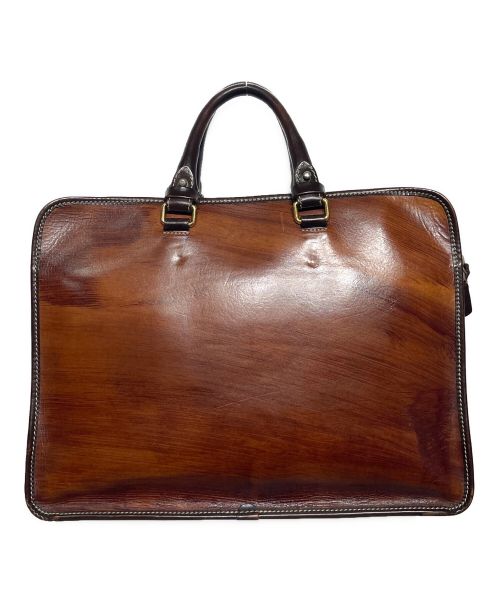 STEFANOMANO（ステファノマーノ）STEFANOMANO (ステファノマーノ) ティントレット レザーブリーフケース ブラウンの古着・服飾アイテム