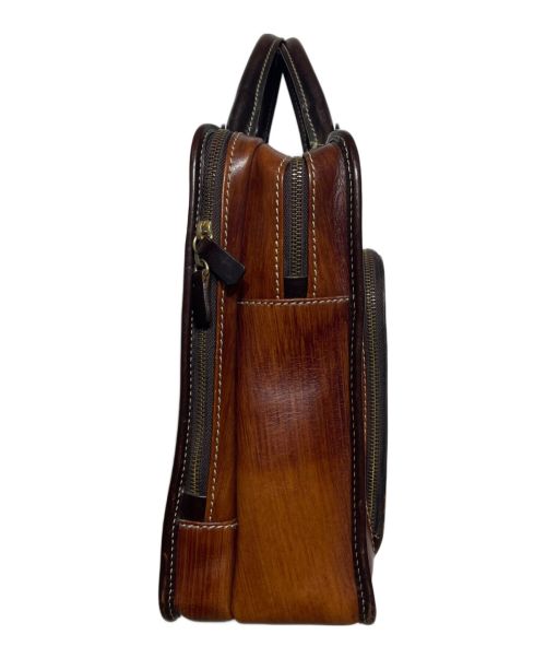 STEFANOMANO（ステファノマーノ）STEFANOMANO (ステファノマーノ) ティントレット レザーブリーフケース ブラウンの古着・服飾アイテム