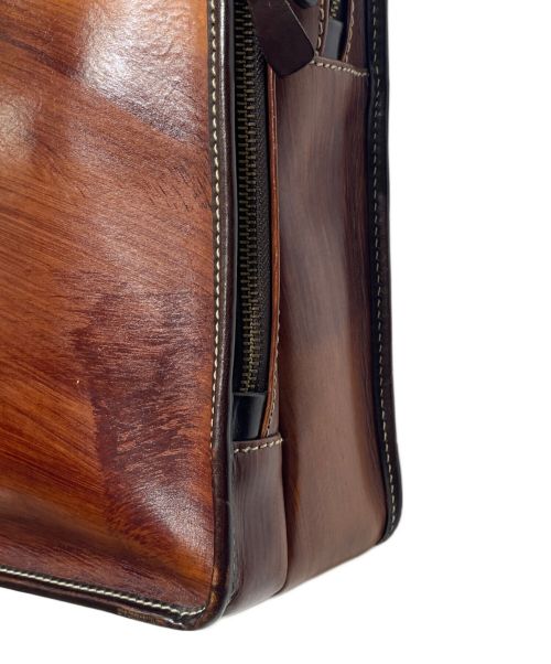 STEFANOMANO（ステファノマーノ）STEFANOMANO (ステファノマーノ) ティントレット レザーブリーフケース ブラウンの古着・服飾アイテム