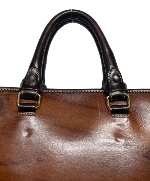 STEFANOMANO（ステファノマーノ）STEFANOMANO (ステファノマーノ) ティントレット レザーブリーフケース ブラウンの古着・服飾アイテム