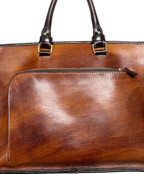 STEFANOMANO（ステファノマーノ）STEFANOMANO (ステファノマーノ) ティントレット レザーブリーフケース ブラウンの古着・服飾アイテム