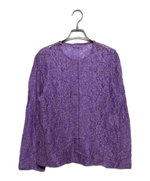 COMME des GARCONS（コムデギャルソン）COMME des GARCONS (コムデギャルソン) レースブラウス パープル サイズ:-の古着・服飾アイテム