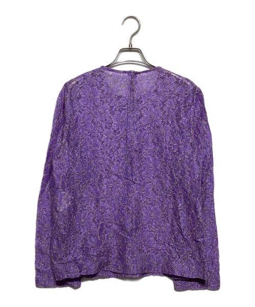 COMME des GARCONS（コムデギャルソン）COMME des GARCONS (コムデギャルソン) レースブラウス パープル サイズ:-の古着・服飾アイテム