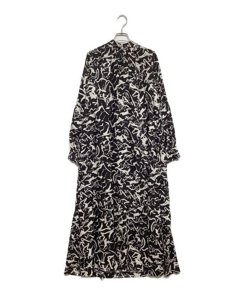 RIM.ARK（リムアーク）RIM.ARK (リムアーク) Kras art painting dress ブラック サイズ:38の古着・服飾アイテム