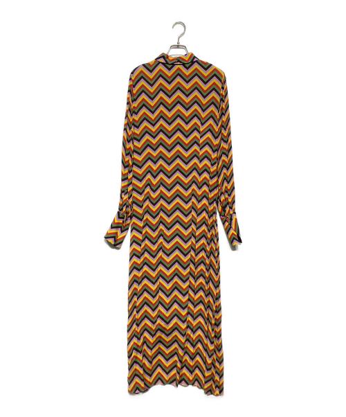 missoni（ミッソーニ）missoni (ミッソーニ) ジグザグシャツワンピース マルチカラー サイズ:40の古着・服飾アイテム
