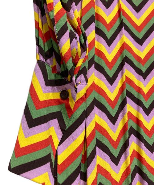 missoni（ミッソーニ）missoni (ミッソーニ) ジグザグシャツワンピース マルチカラー サイズ:40の古着・服飾アイテム