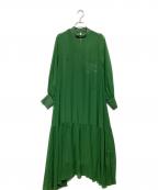 Ameriアメリ）の古着「AIRY HIGH NECKED DRESS AMERI」｜グリーン