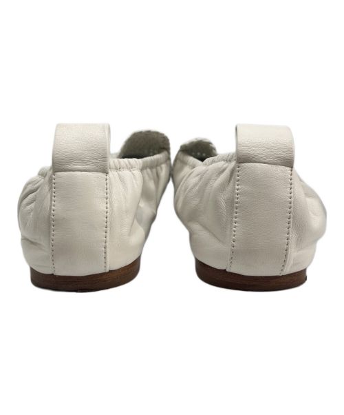 CELINE（セリーヌ）CELINE (セリーヌ) フィービー期  メッシュフラットシューズ ホワイト サイズ:36の古着・服飾アイテム