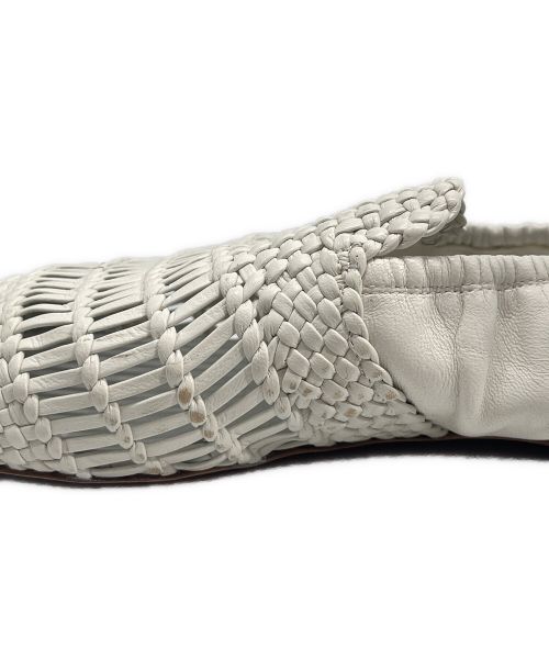 CELINE（セリーヌ）CELINE (セリーヌ) フィービー期  メッシュフラットシューズ ホワイト サイズ:36の古着・服飾アイテム