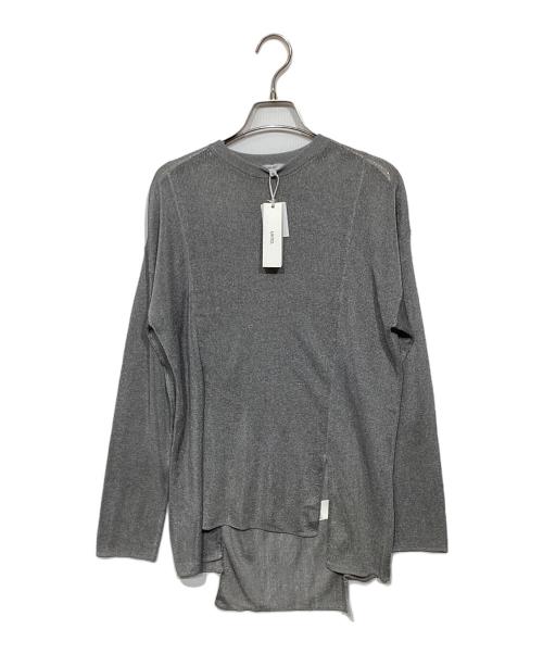 UN3D.（アンスリード）UN3D. (アンスリード) シアーニットトップ レディース シルバー サイズ:36の古着・服飾アイテム