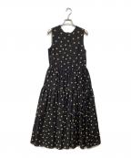 Mila Owenミラオーウェン）の古着「バックデザインギャザーワンピース 09WFO234400」｜ブラック