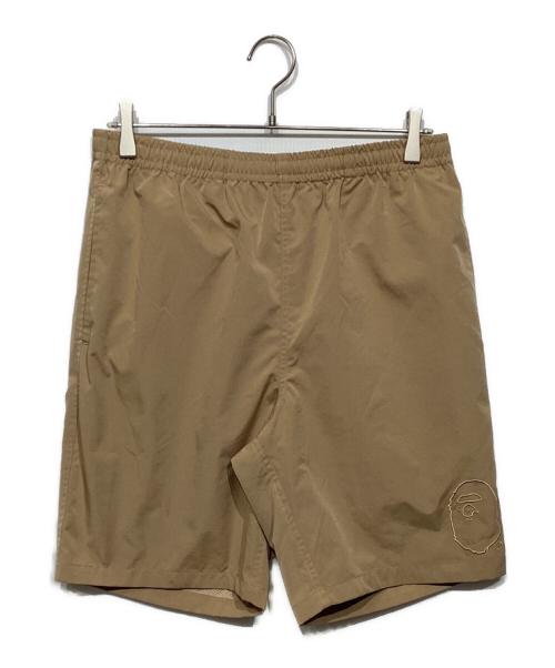 A BATHING APE（ア ベイシング エイプ）A BATHING APE (ア ベイシング エイプ) ハーフパンツ 001GDK701001M ベージュ サイズ:Lの古着・服飾アイテム