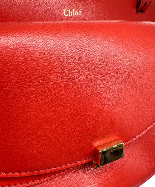 Chloe（クロエ）Chloe (クロエ) ジョージア ミニ バッグ レッドの古着・服飾アイテム