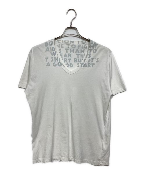 Maison Margiela（メゾンマルジェラ）Maison Margiela (メゾンマルジェラ) AIDS T-shirt　S30GJ0006 S20299 ホワイト サイズ:Mの古着・服飾アイテム