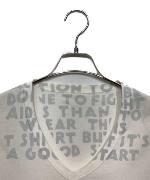 Maison Margiela（メゾンマルジェラ）Maison Margiela (メゾンマルジェラ) AIDS T-shirt　S30GJ0006 S20299 ホワイト サイズ:Mの古着・服飾アイテム