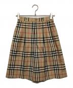 Burberry'sバーバリー）の古着「ノバチェック ハーフパンツ」｜ベージュ