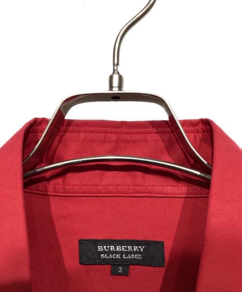 BURBERRY BLACK LABEL（バーバリーブラックレーベル）BURBERRY BLACK LABEL (バーバリーブラックレーベル) ウエスタンシャツ　BMW17-807-15 レッド サイズ:3の古着・服飾アイテム