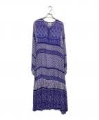 blue bohemeブルーボヘム）の古着「Printed Long Dress　20040570001430」｜ブルー