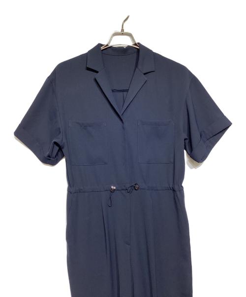 uncrave（アンクレイヴ）uncrave (アンクレイヴ) ドレーピーツイル オールインワン ネイビー サイズ:size1の古着・服飾アイテム