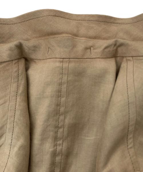 Y's（ワイズ）Y's (ワイズ) コットンリネンデザインジャケットMD-J06-305 ブラウン サイズ:2の古着・服飾アイテム