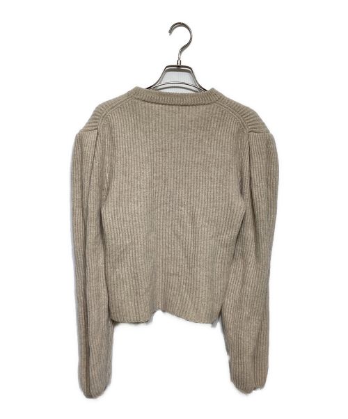 LEMAIRE（ルメール）LEMAIRE (ルメール) パフショルダーニット ベージュ サイズ:Mの古着・服飾アイテム