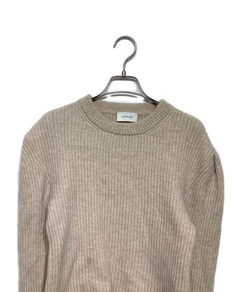 LEMAIRE（ルメール）LEMAIRE (ルメール) パフショルダーニット ベージュ サイズ:Mの古着・服飾アイテム