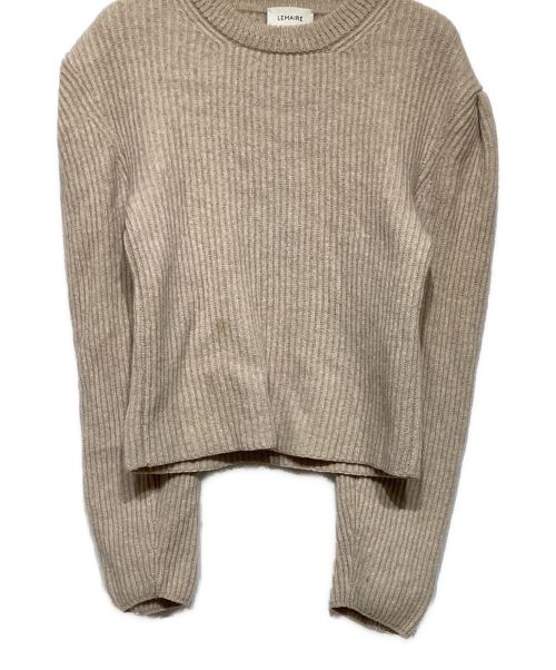 LEMAIRE（ルメール）LEMAIRE (ルメール) パフショルダーニット ベージュ サイズ:Mの古着・服飾アイテム