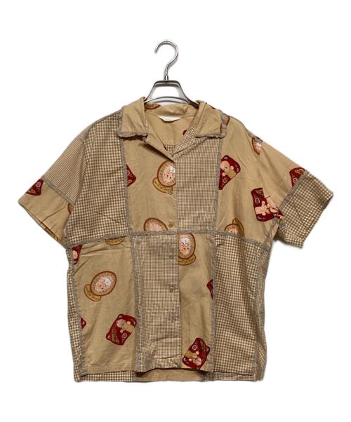 PINK HOUSE（ピンクハウス）PINK HOUSE (ピンクハウス) パッチワークシャツ ベージュ サイズ:-の古着・服飾アイテム