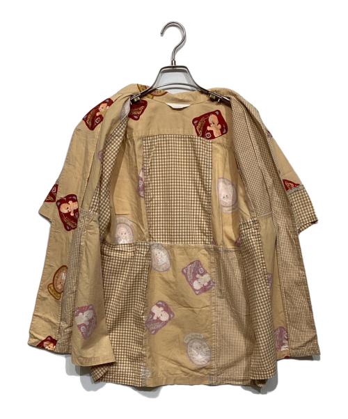PINK HOUSE（ピンクハウス）PINK HOUSE (ピンクハウス) パッチワークシャツ ベージュ サイズ:-の古着・服飾アイテム