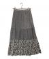sara mallika（サラマリカ）の古着「DOUBLE FLOWER PRINT SKIRT　020311SA2」｜チャコールグレー