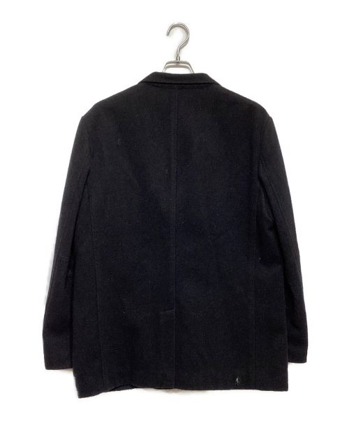 PAPAS（パパス）PAPAS (パパス) エンブレムウールジャケット ブラック サイズ:Lの古着・服飾アイテム