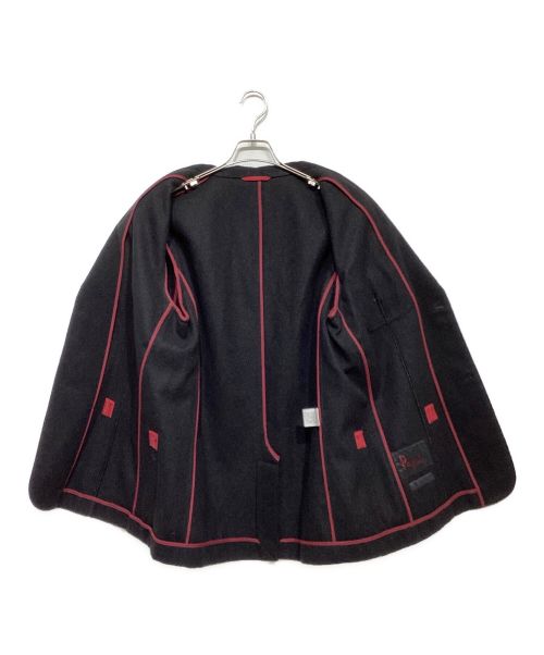 PAPAS（パパス）PAPAS (パパス) エンブレムウールジャケット ブラック サイズ:Lの古着・服飾アイテム