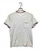 MONCLERモンクレール）の古着「ポケットTシャツ」｜ホワイト