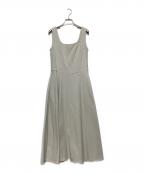 ebureエブール）の古着「コットンダブルブークレ ノースリーブ ワンピース」｜アイボリー